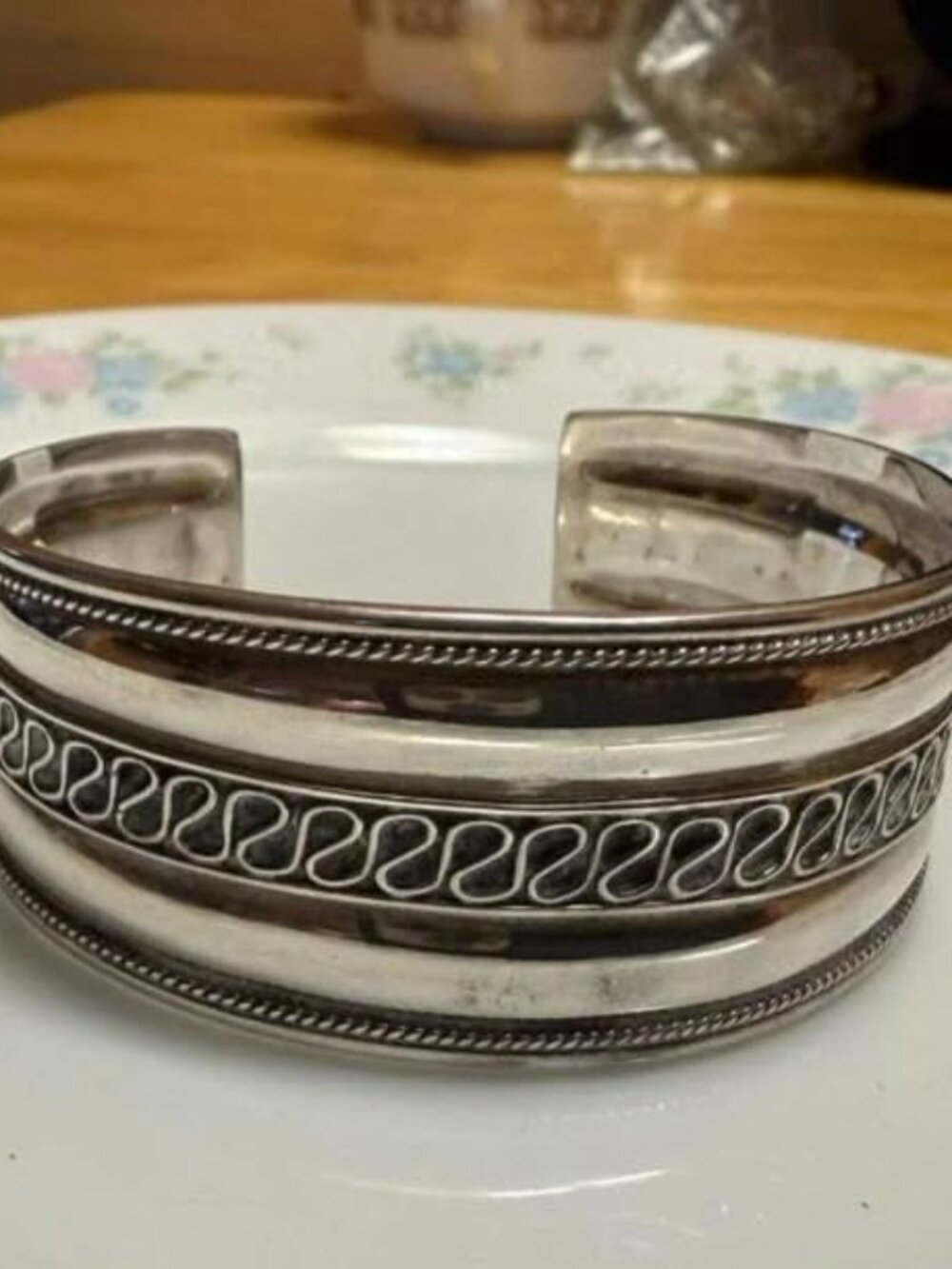 Vintage Sterling Silver Cuff